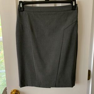 Loft grey office skirt